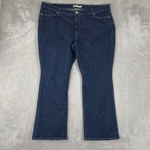 Levis Classic Bootcut Jeans Womens 22W (42x29) Dark Wash‎ Mid Rise